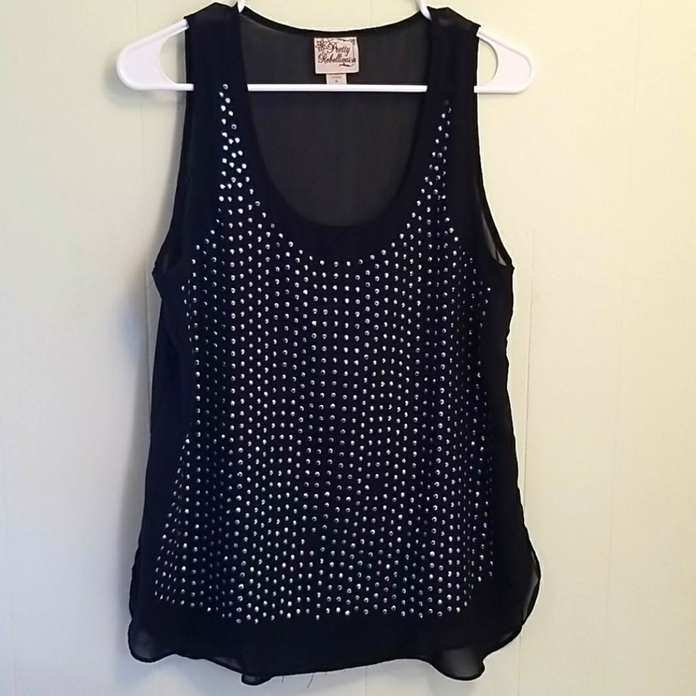 3/$10 Sheer lined Tank Top size Medium